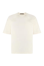 Load image into Gallery viewer, Typo Cotton crew-neck T-shirt

