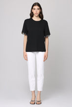 Load image into Gallery viewer, Viscose crew-neck T-shirt
