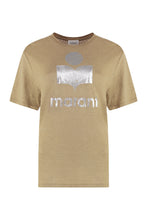 Load image into Gallery viewer, Zewel Logo print linen t-shirt
