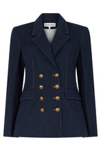 Load image into Gallery viewer, Double-breasted Blazer in Denim
