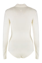 Load image into Gallery viewer, Long-sleeve tricot polo bodysuit
