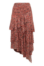 Load image into Gallery viewer, Printed midi skirt
