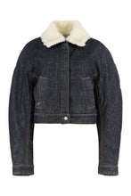 Load image into Gallery viewer, Aviator jacket de-Nîmes Ovalo in denim
