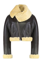 Load image into Gallery viewer, Aviator jacket in leather
