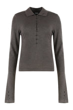 Load image into Gallery viewer, Long sleeve merino wool polo
