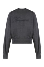Load image into Gallery viewer, Sweater with round neck Brode in merino wool

