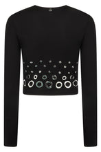 Load image into Gallery viewer, Long sleeve crop top
