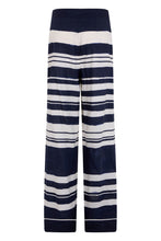 Load image into Gallery viewer, Printed wide-leg pants in linen blend

