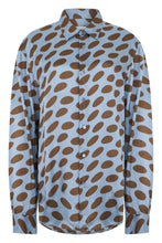 Load image into Gallery viewer, Satin blouse with polka dot print

