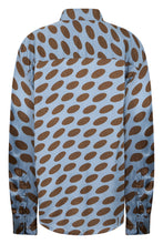 Load image into Gallery viewer, Satin blouse with polka dot print
