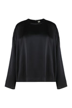 Load image into Gallery viewer, Square top in black satin
