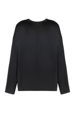 Load image into Gallery viewer, Square top in black satin
