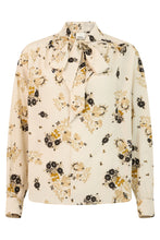 Load image into Gallery viewer, Floral shirt with bow
