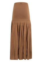Load image into Gallery viewer, Long skirt in mixed silk and wool
