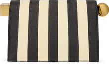 Load image into Gallery viewer, Clutch The Little Round Square with stripes
