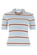Load image into Gallery viewer, Ribbed T-Shirt with chain
