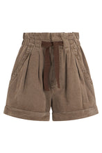 Load image into Gallery viewer, Shorts in cotton and linen blend
