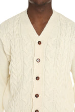 Load image into Gallery viewer, Wool cardigan with contrast buttons
