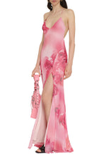 Load image into Gallery viewer, Printed silk long dress
