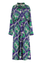 Load image into Gallery viewer, Printed silk shirtdress
