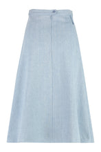 Load image into Gallery viewer, Denim midi skirt
