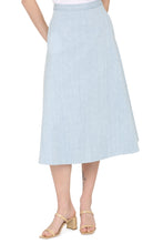 Load image into Gallery viewer, Denim midi skirt
