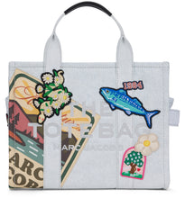 Load image into Gallery viewer, Tote bag The Camp Patchwork medium in denim
