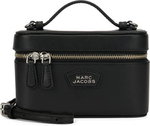 Load image into Gallery viewer, The Everyday Vanity Bag in black leather
