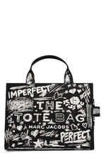 Load image into Gallery viewer, Medium tote bag Punk Scribble Canvas
