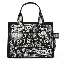 Load image into Gallery viewer, Small Punk Scribble Canvas Tote Bag
