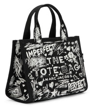 Load image into Gallery viewer, Small Punk Scribble Canvas Tote Bag
