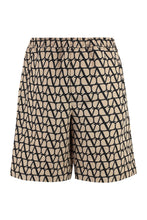 Load image into Gallery viewer, Bermuda shorts with all-over logo
