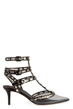 Load image into Gallery viewer, Rockstud leather pointy-toe slingback
