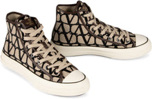 Load image into Gallery viewer, Valentino Garavani - Totaloop high-top fabric sneakers
