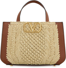 Load image into Gallery viewer, Valentino Garavani - Vlog Signature raffia handbag
