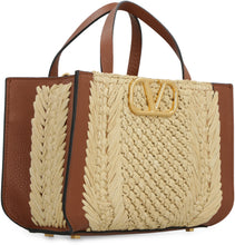 Load image into Gallery viewer, Valentino Garavani - Vlog Signature raffia handbag
