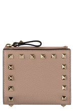 Load image into Gallery viewer, Valentino Garavani - Rockstud small leather flap-over wallet
