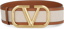 Load image into Gallery viewer, Valentino Garavani - Canvas and leather belt
