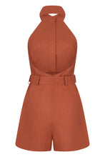 Load image into Gallery viewer, Short linen jumpsuit
