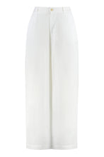 Load image into Gallery viewer, Linen wide leg trousers
