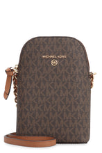 Load image into Gallery viewer, Jet Set Charm Coated canvas phone holder bag
