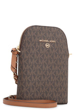 Load image into Gallery viewer, Jet Set Charm Coated canvas phone holder bag
