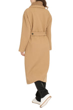 Load image into Gallery viewer, Knitted inserts wool coat

