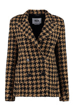 Load image into Gallery viewer, Houndstooth double breast blazer
