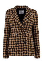 Load image into Gallery viewer, Houndstooth double breast blazer
