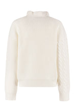 Load image into Gallery viewer, Frilled wool-blend sweater
