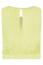 Load image into Gallery viewer, Sleeveless linen top with rhinestones
