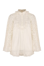 Load image into Gallery viewer, Ruffled ramie blouse
