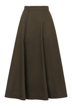 Load image into Gallery viewer, Cotton midi skirt
