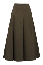 Load image into Gallery viewer, Cotton midi skirt
